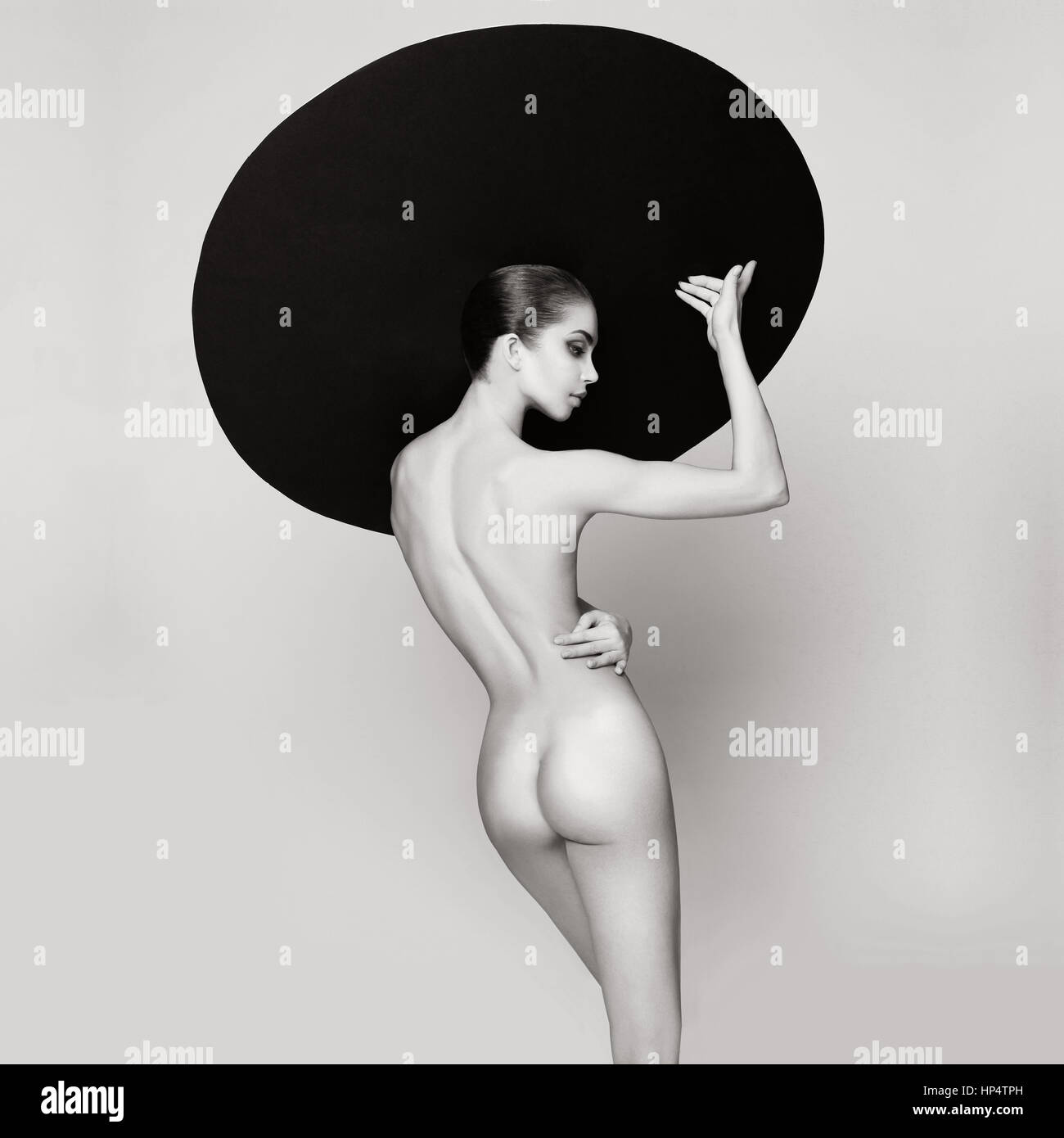 Studio fashion photo of nude fitness woman. Perfect body. Health and beauty  Stock Photo - Alamy