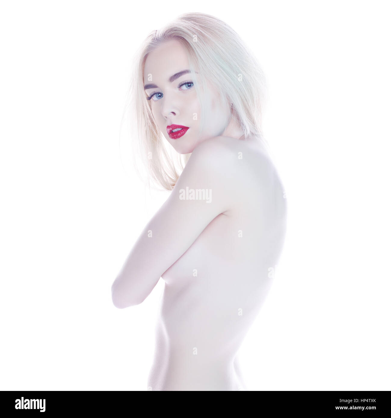 Blonde white nude