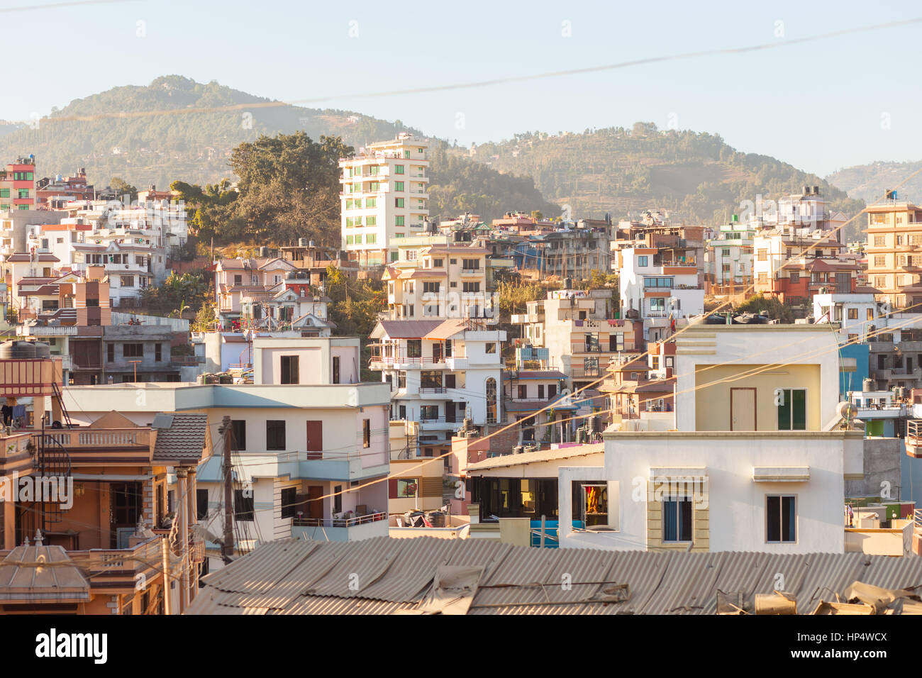Houses in the suburbs of Kathmandu, Nepal Stock Photo Alamy