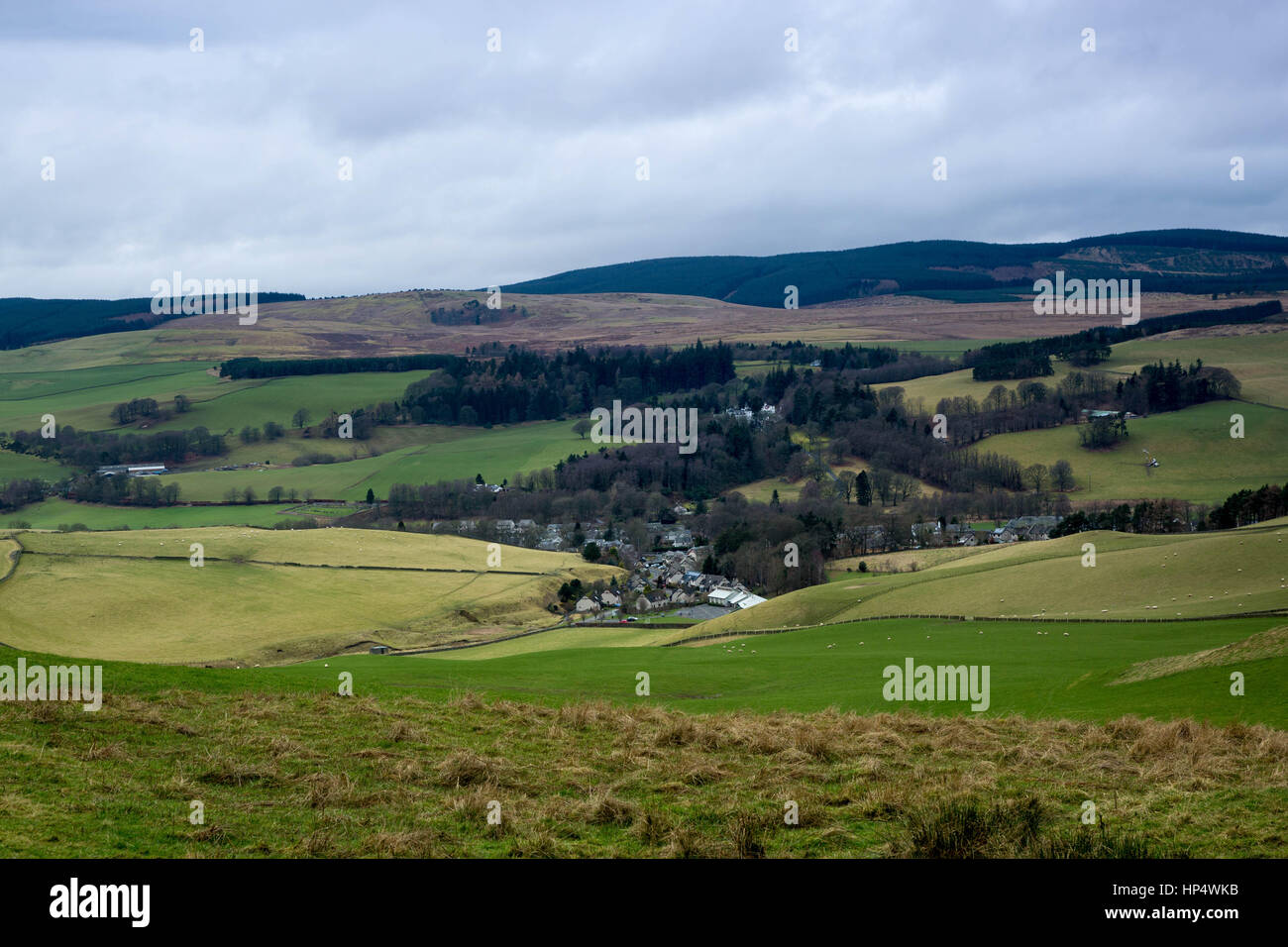 Eddleston Scottish Borders Stock Photo Alamy