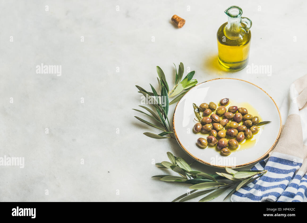 Olive tree branch olives over hi-res stock photography and images - Alamy