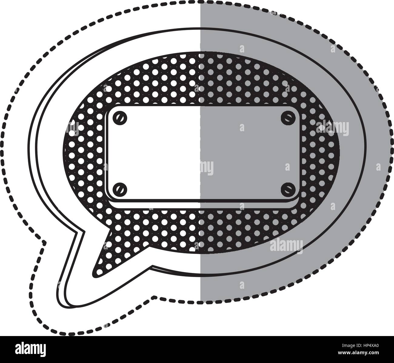emblem bubble with plaque icon Stock Vector Image & Art - Alamy