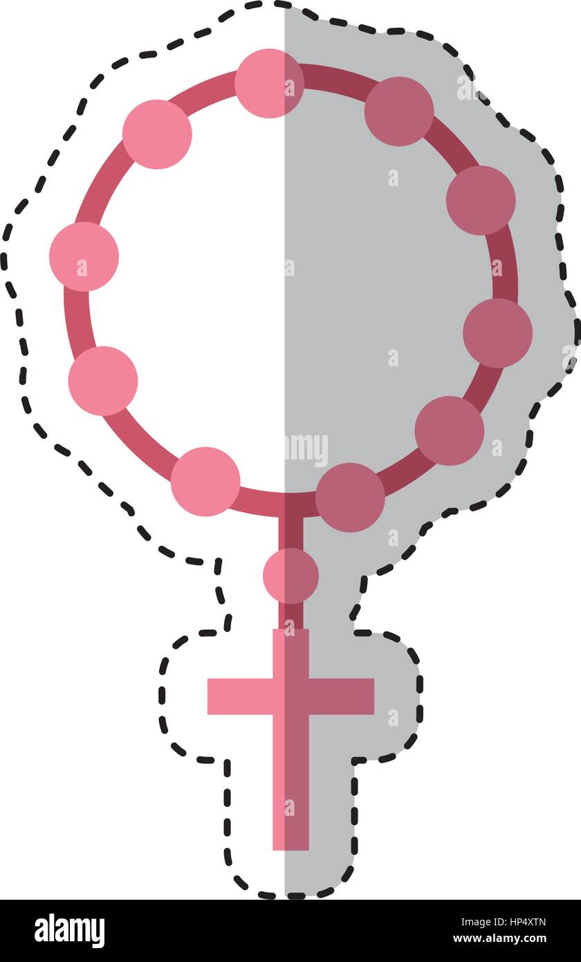 Rosary necklace vector vectors hi-res stock photography and images - Alamy