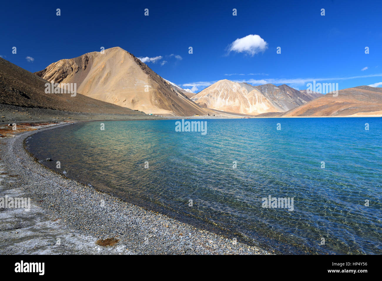 famous Pangong Lake in Leh ladakh, India Stock Photo Alamy