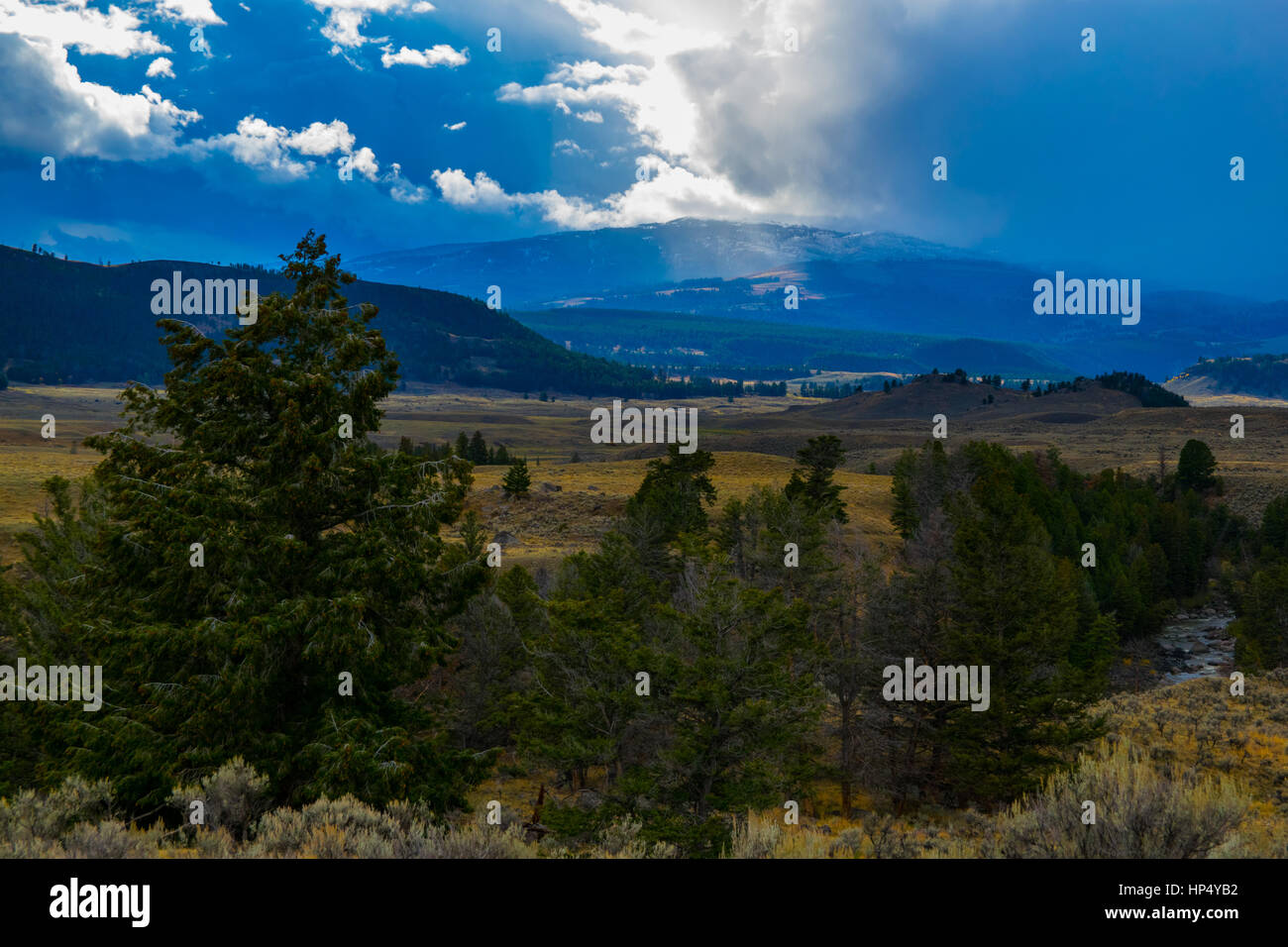 A Beautiful Mountain Valley Landscape Stock Photo Alamy