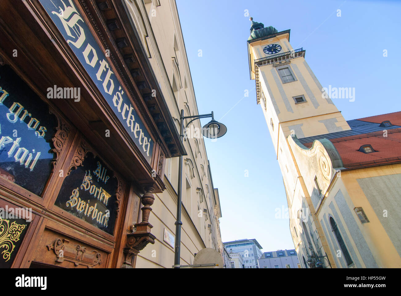 Linz, Stadtpfarrkirche, Town parish church, Donau, Oberösterreich ...