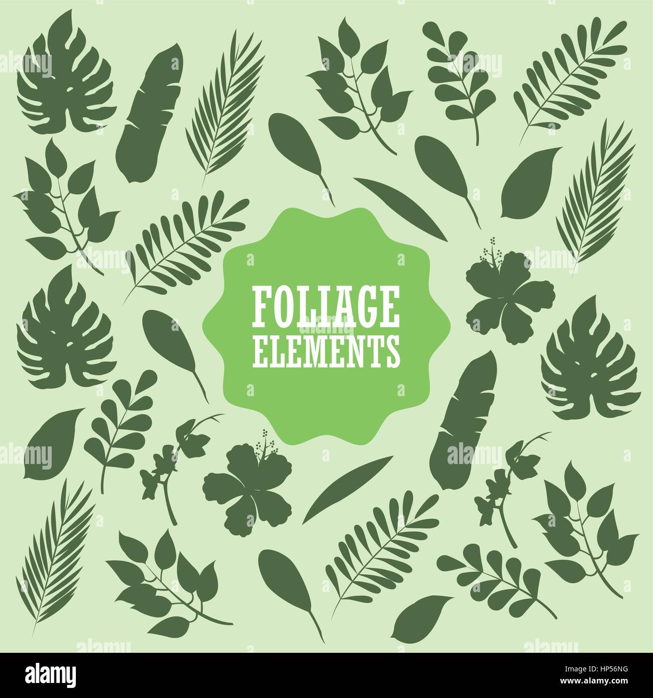 Foliage concept with icon design, vector illustration 10 eps graphic ...