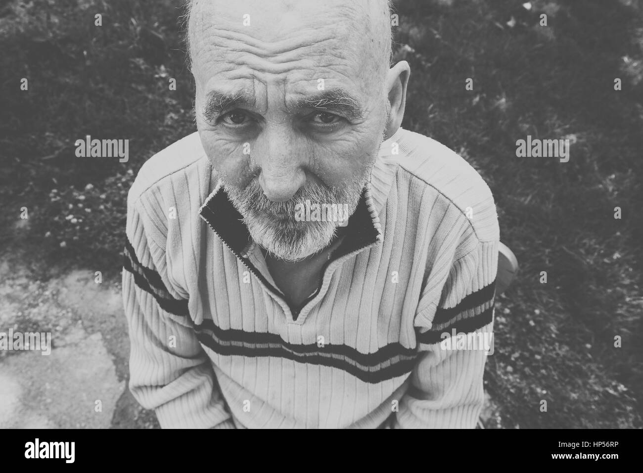 Old senior man Stock Photo