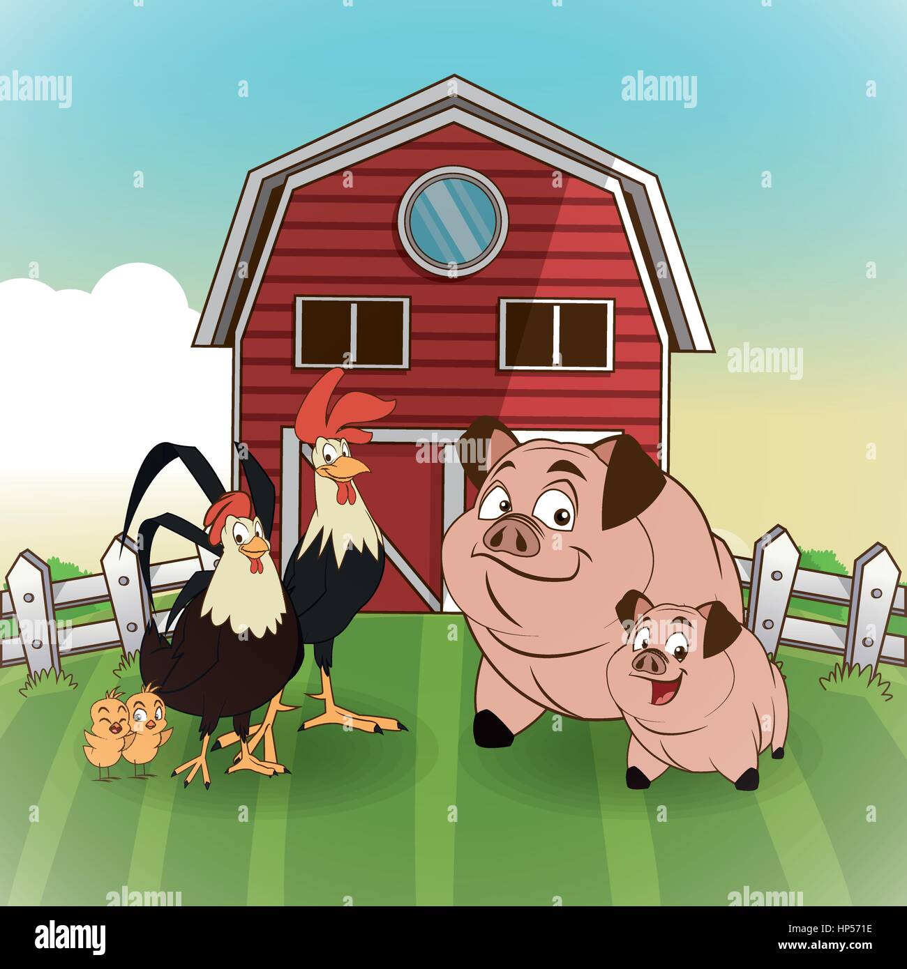 Farm concept with icon design, vector illustration 10 eps graphic Stock ...