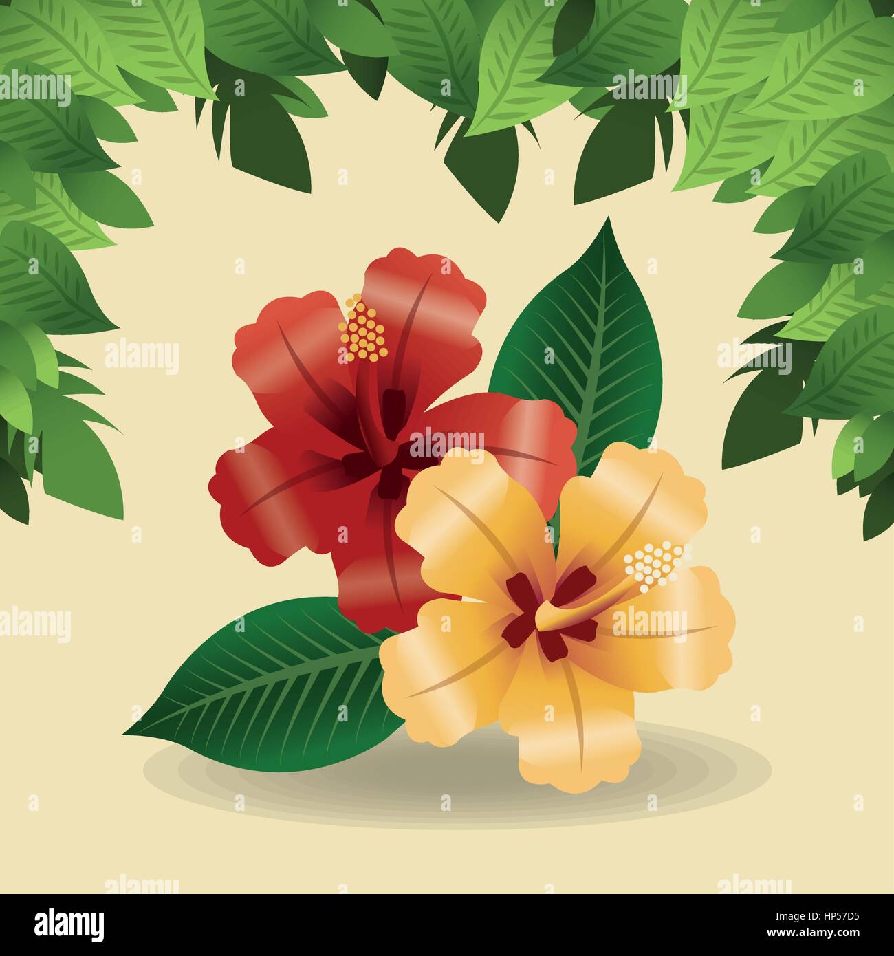 tropical concept with icon design, vector illustration 10 eps graphic ...