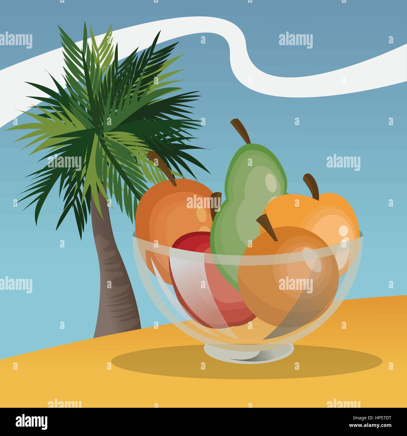 tropical concept with icon design, vector illustration 10 eps graphic ...