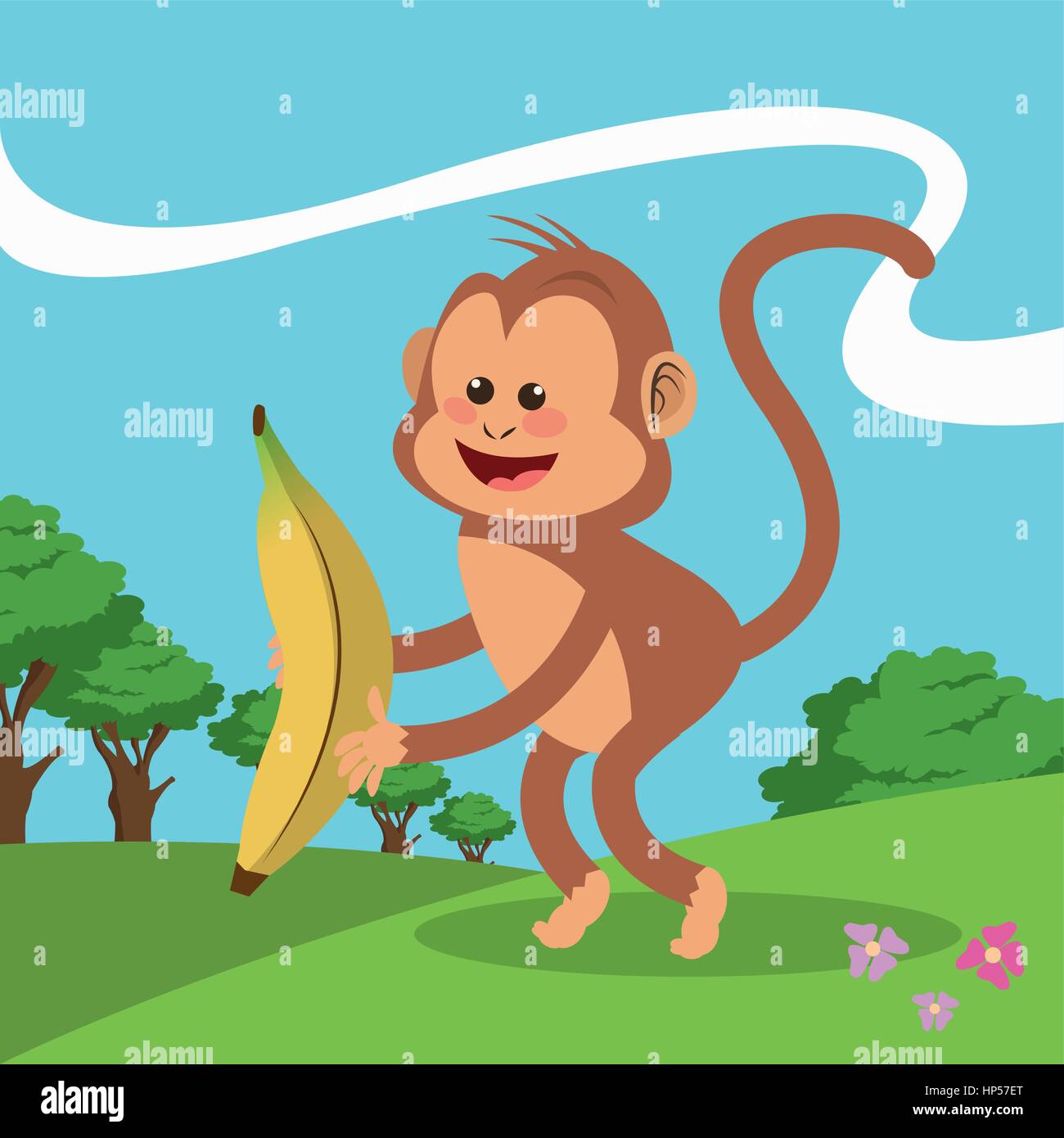 Monkey cartoon icon image hi-res stock photography and images - Page 15 -  Alamy