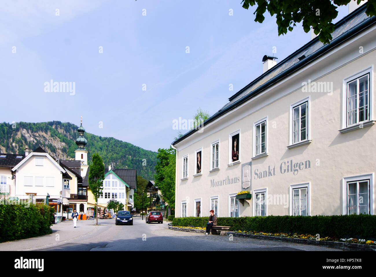 St. Gilgen, Mozarthaus, Mozart house, Salzkammergut, Salzburg, Austria Stock Photo Alamy