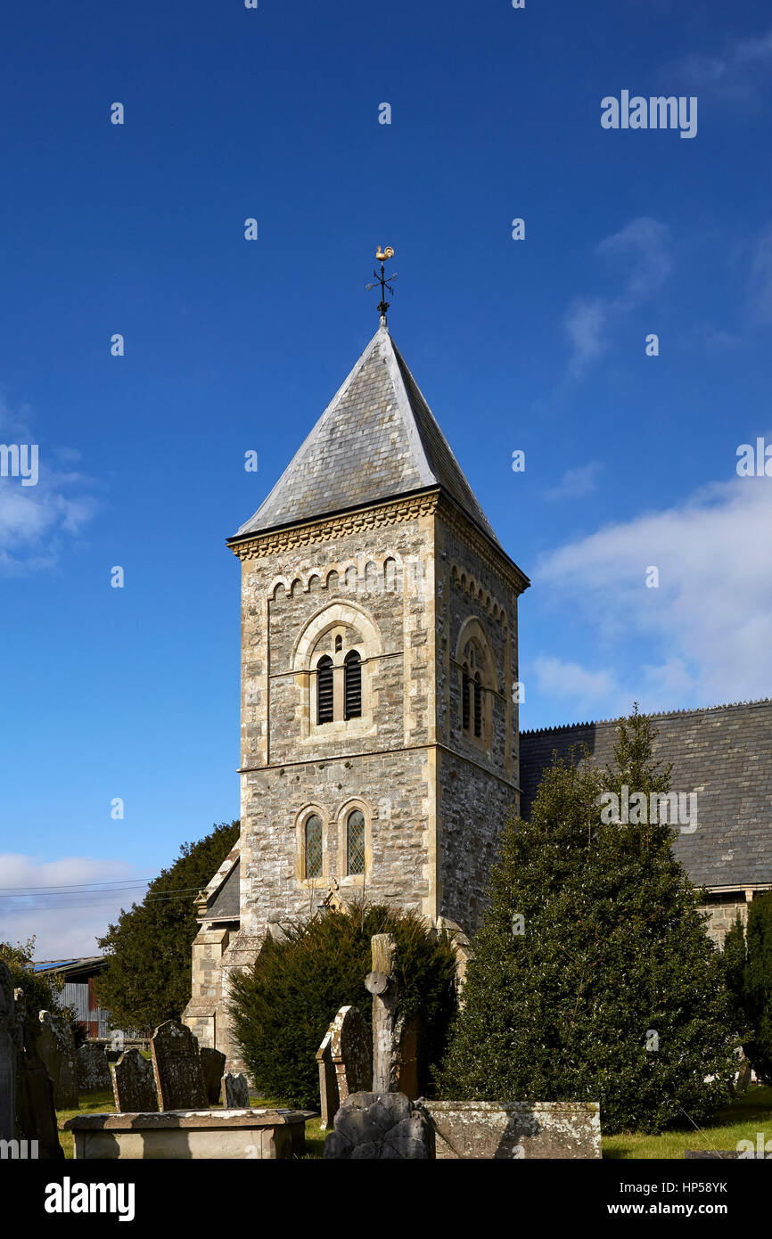 St Padarns Church Llanbadarn Fawr Crossgates Powys Wales UK Stock Photo