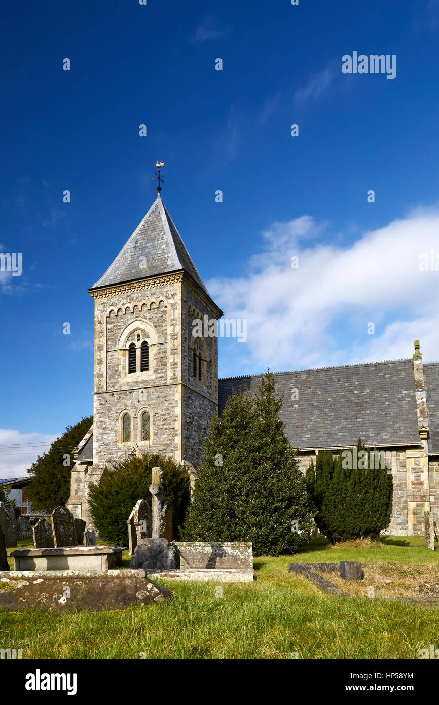 St Padarns Church Llanbadarn Fawr Crossgates Powys Wales UK Stock Photo