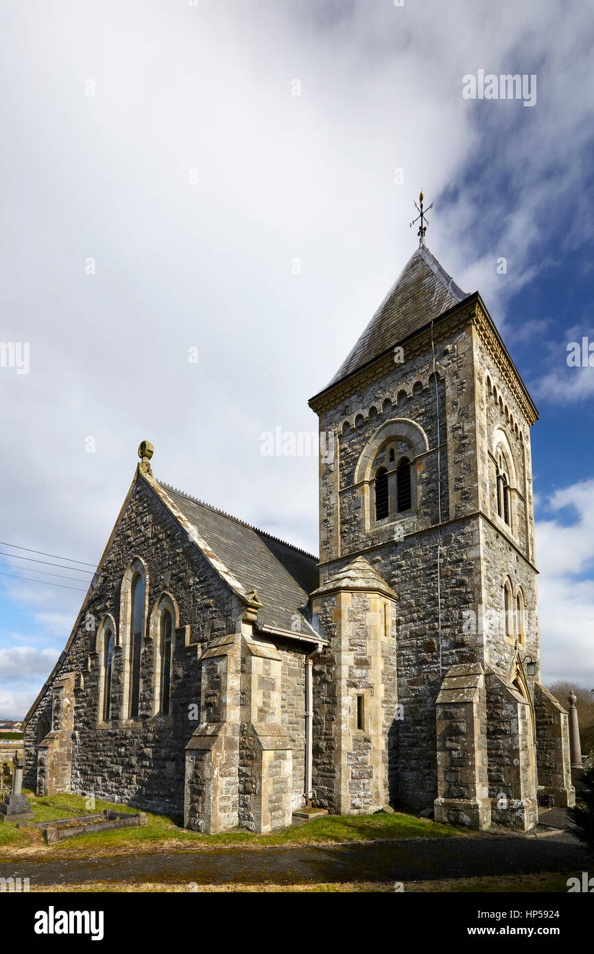 St Padarns Church Llanbadarn Fawr Crossgates Powys Wales UK Stock Photo