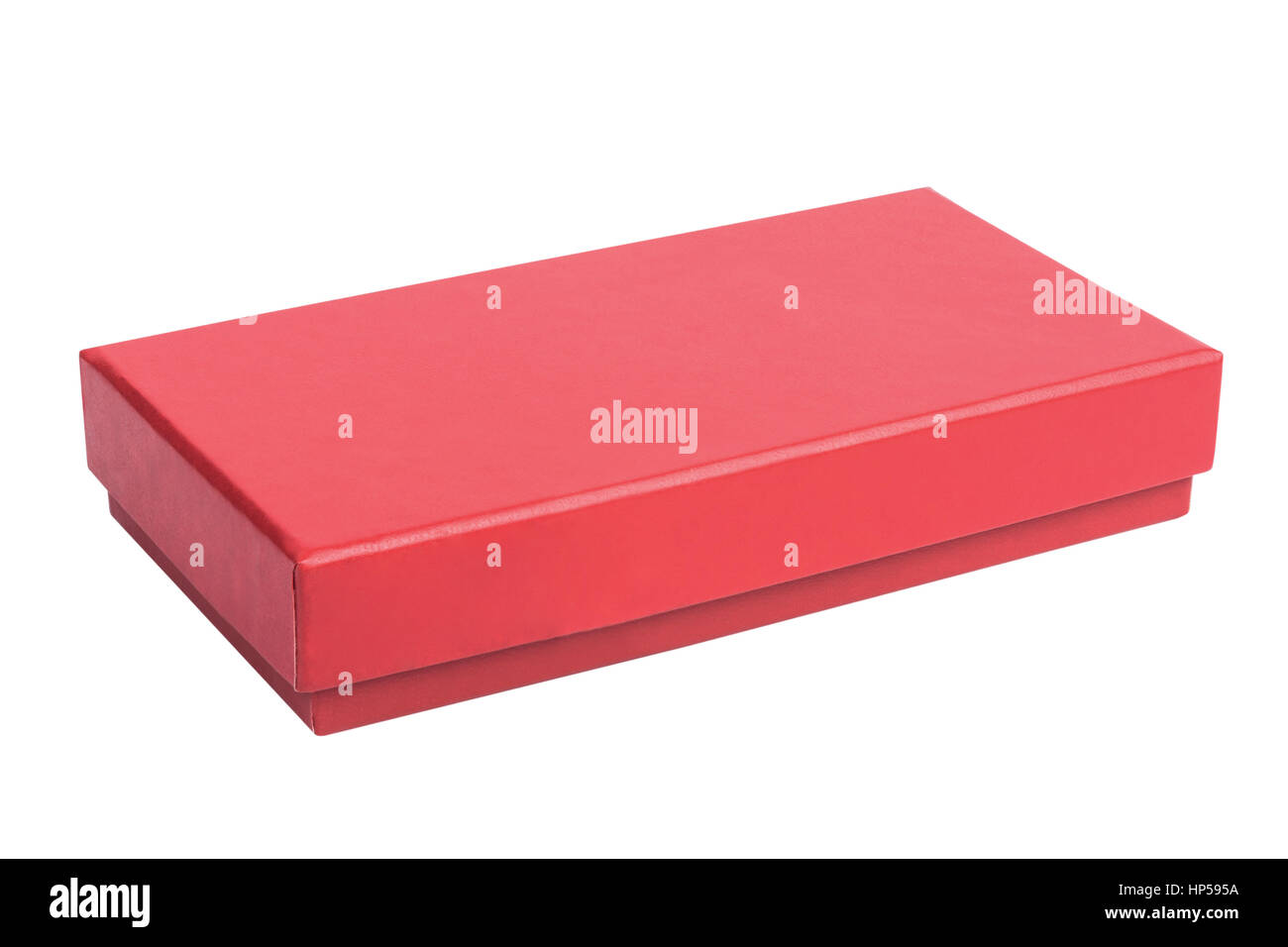 Red gift box isolated on white background Stock Photo - Alamy