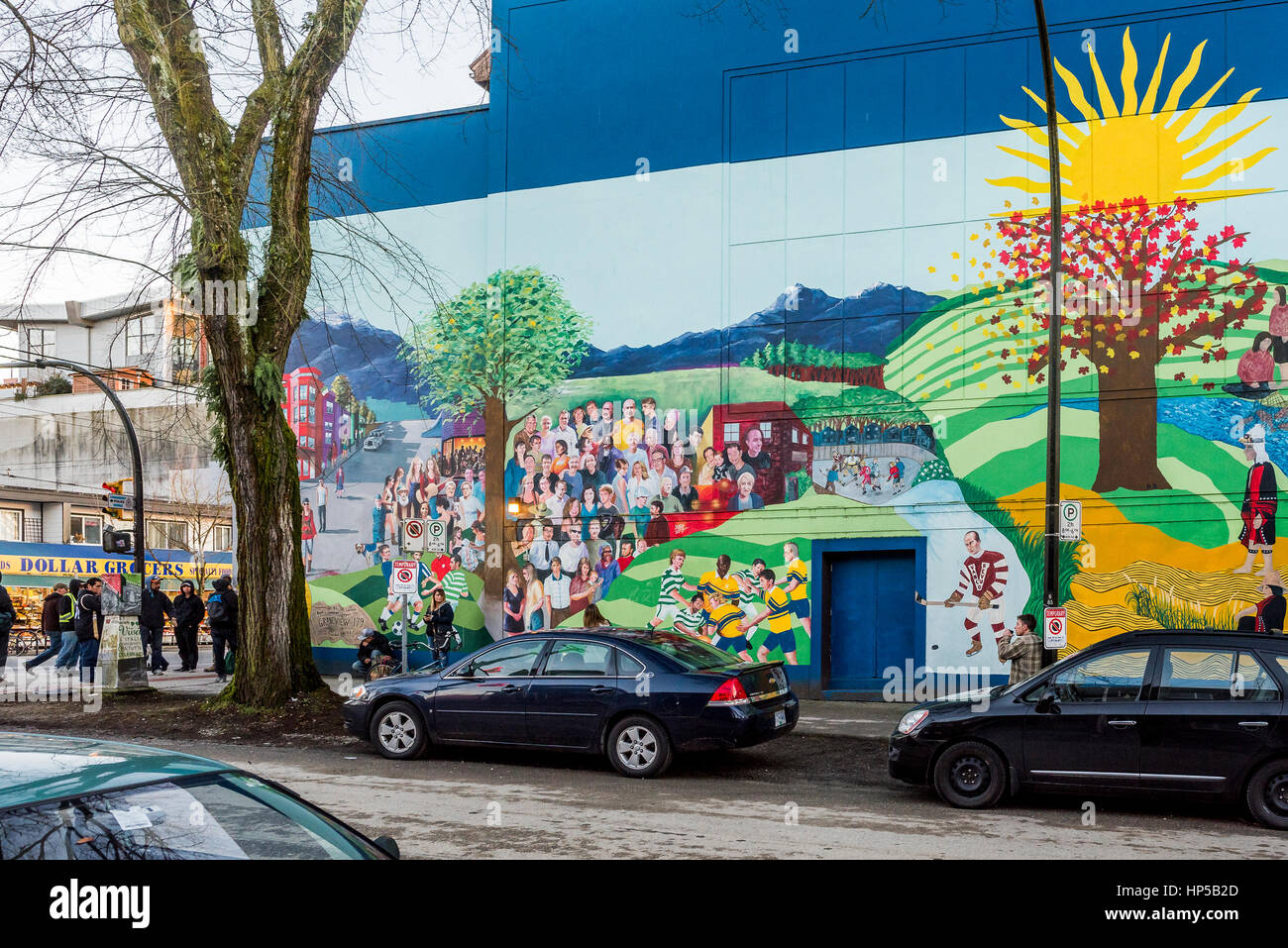 Mural, Grandview Legion, Commercial Drive, Vancouver, British Columbia