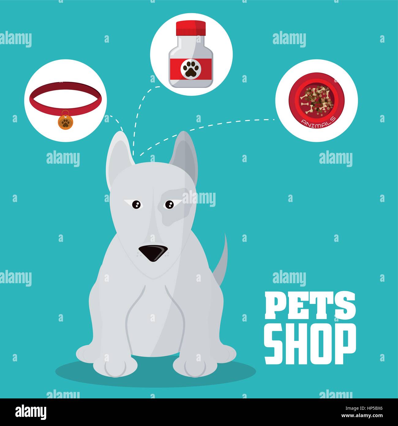 Pet shop concept with icon design, vector illustration 10 eps graphic ...