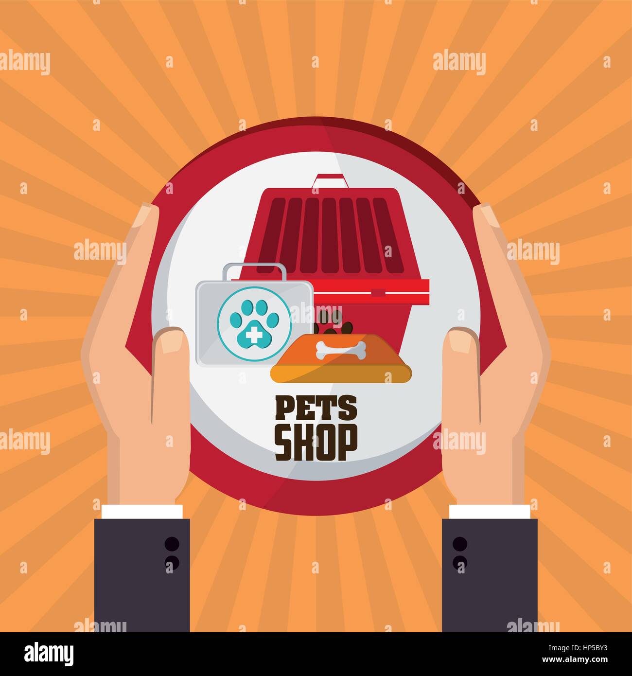 Pet shop concept with icon design, vector illustration 10 eps graphic ...