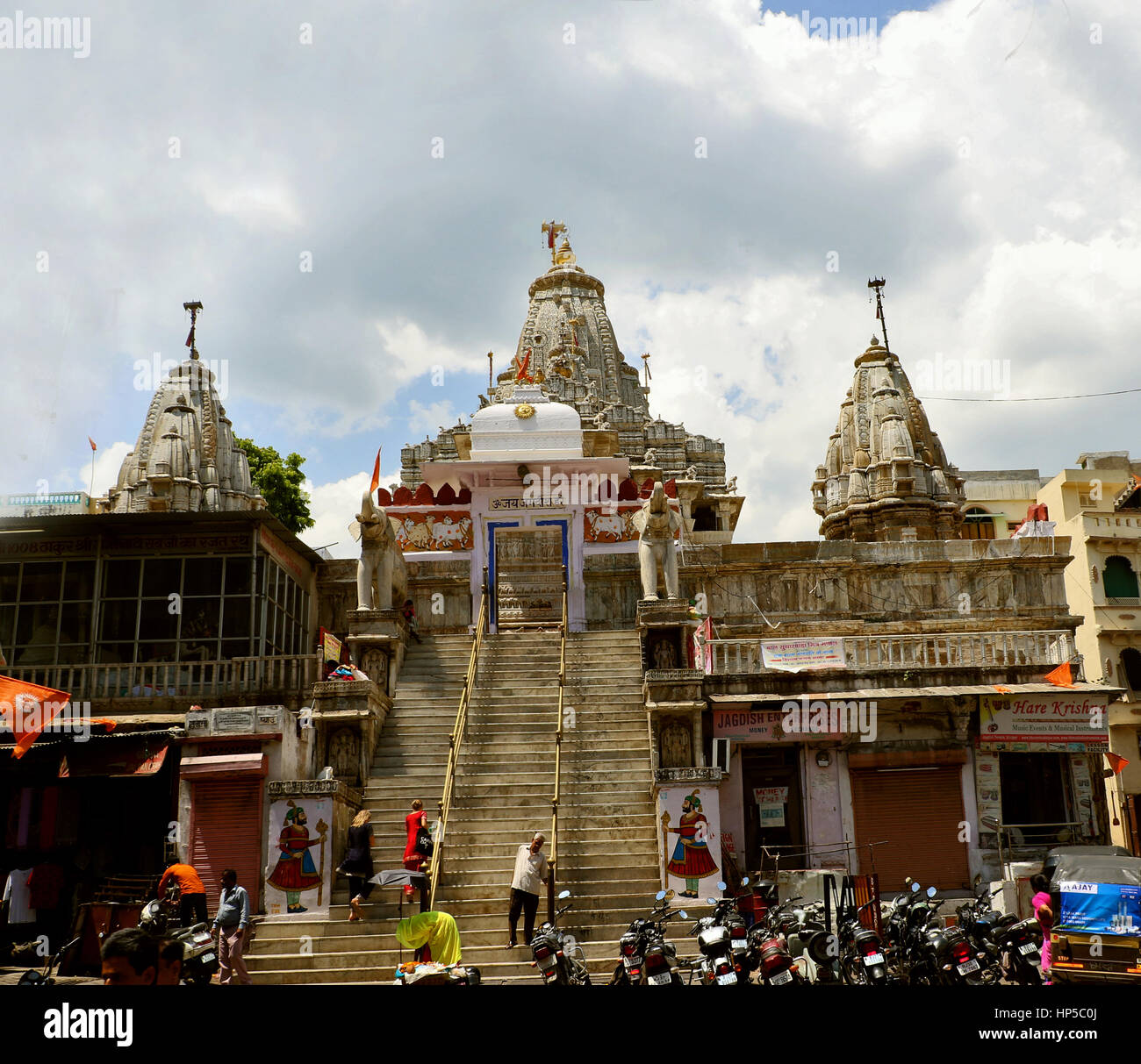 Jagdish temple; Udaipur Stock Photo