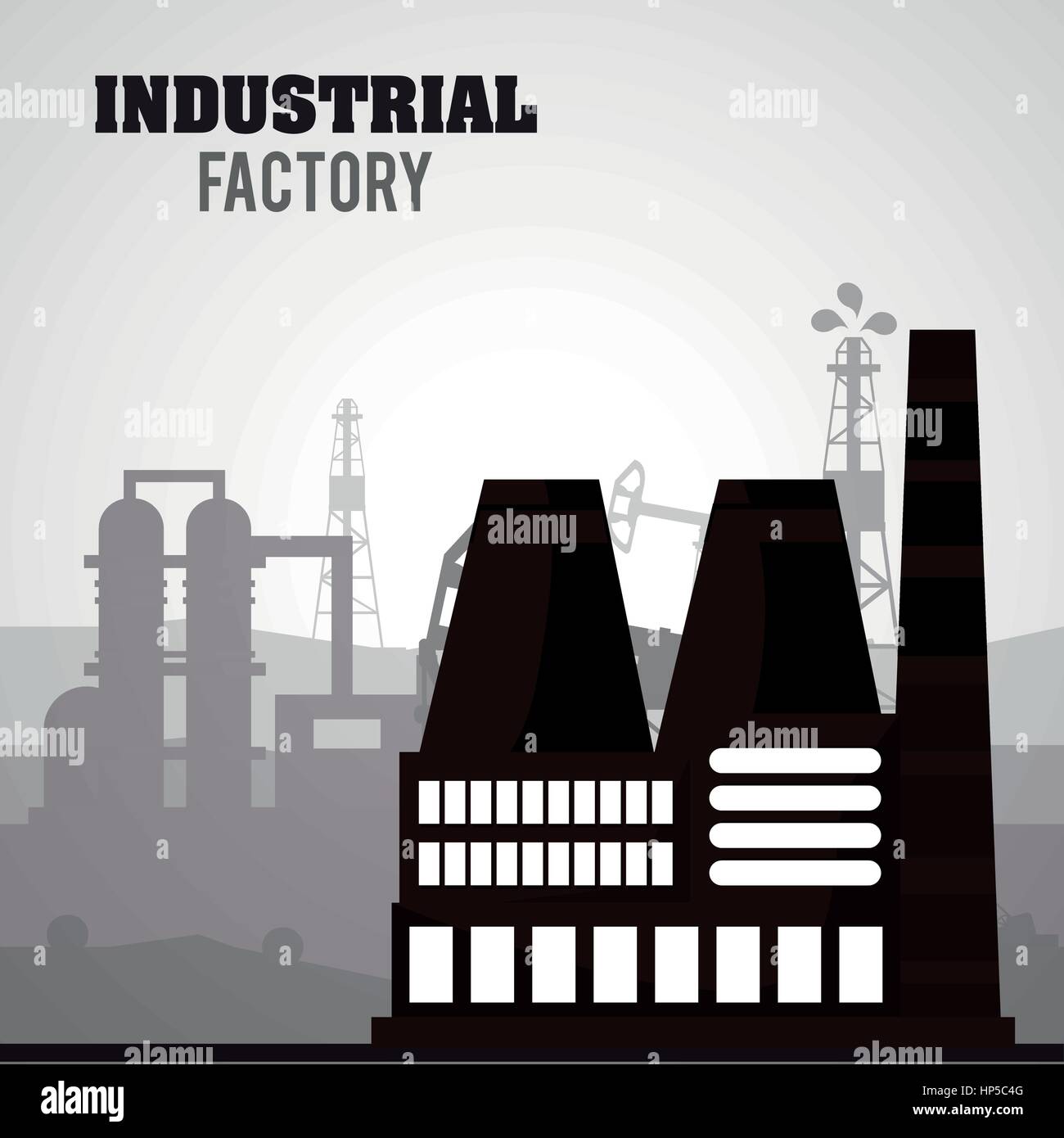 Industrial concept with factory icon design, vector illustration 10 eps ...