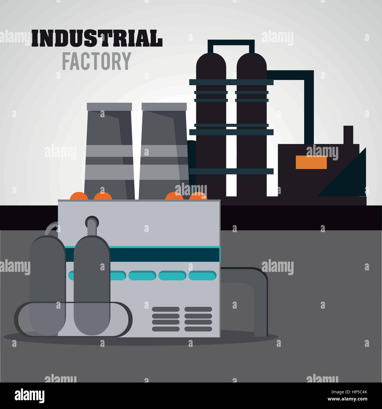 Industrial concept with factory icon design, vector illustration 10 eps ...