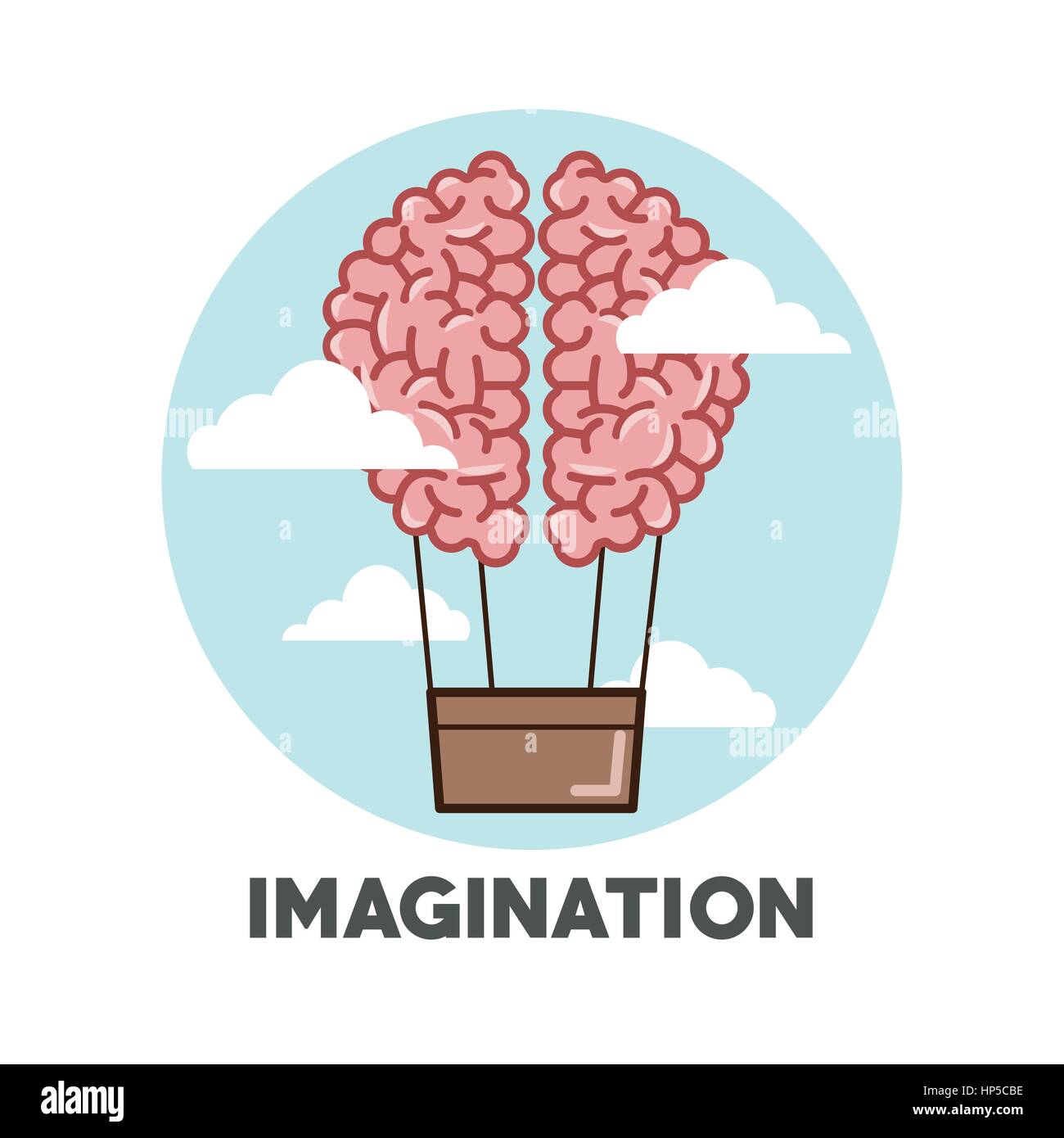 imagination concept with icon design, vector illustration 10 eps ...