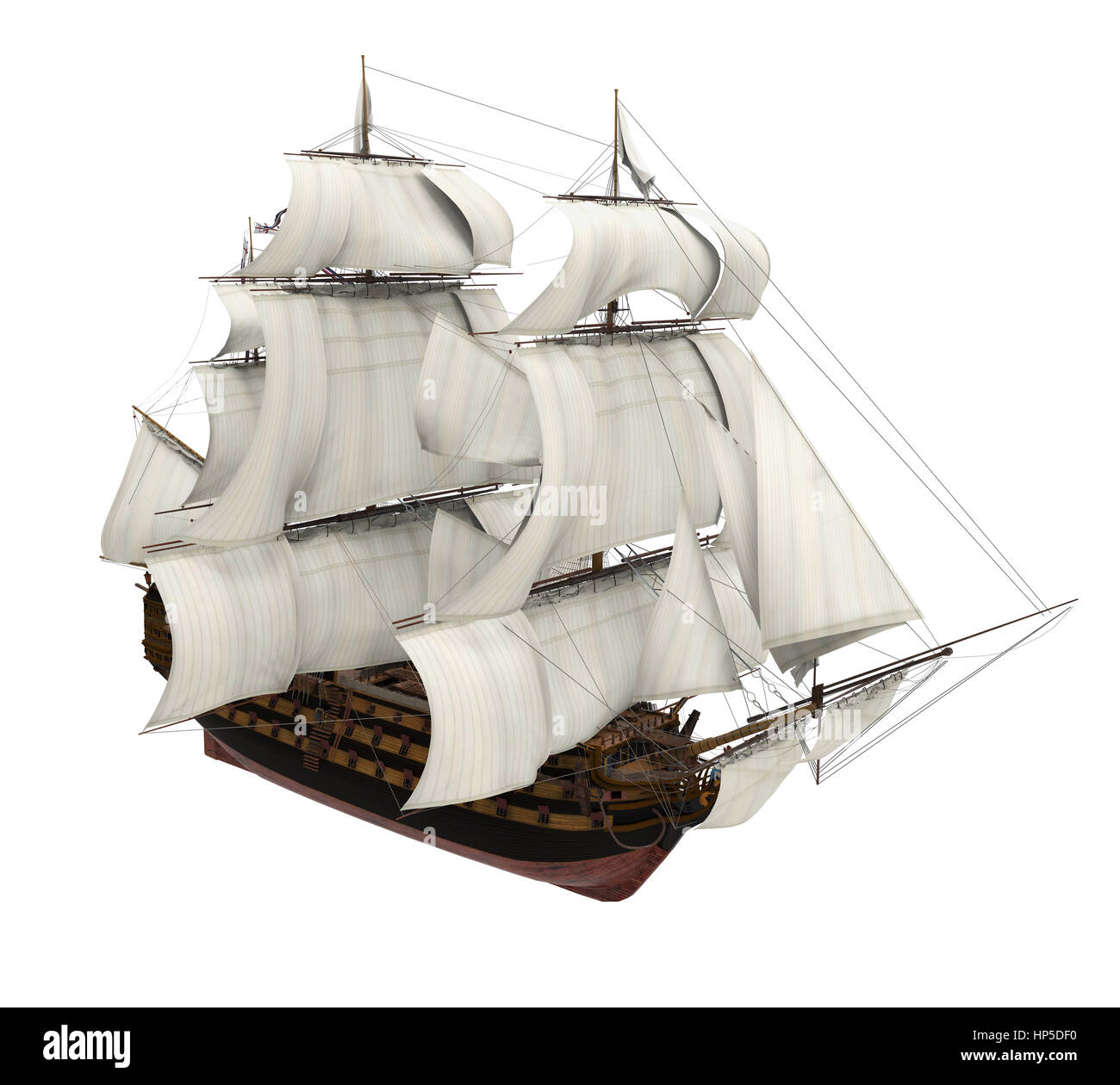 Sail Ship Isolated Stock Photo - Alamy