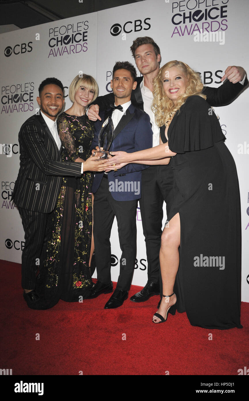 2017 People’s Choice Awards, held at the Microsoft Theatre - Press Room ...