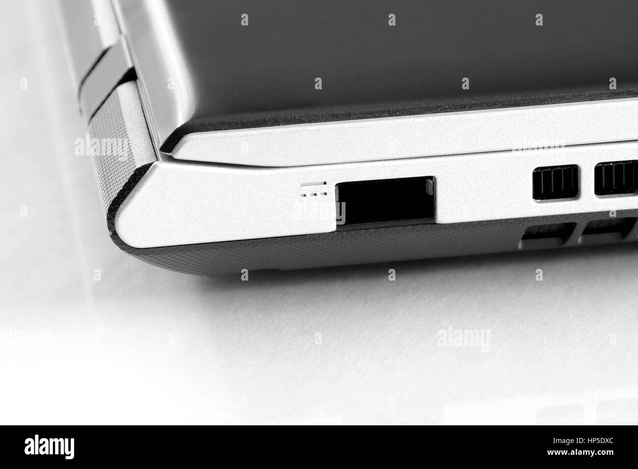 computer power socket supply turn on off electricity metallic Stock Photo Alamy