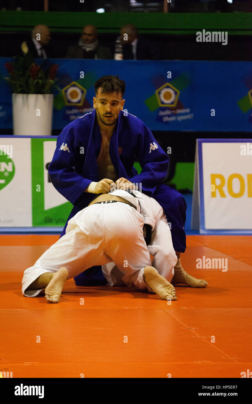 European championship men's 60kg, 66kg and 73kg judo category Stock