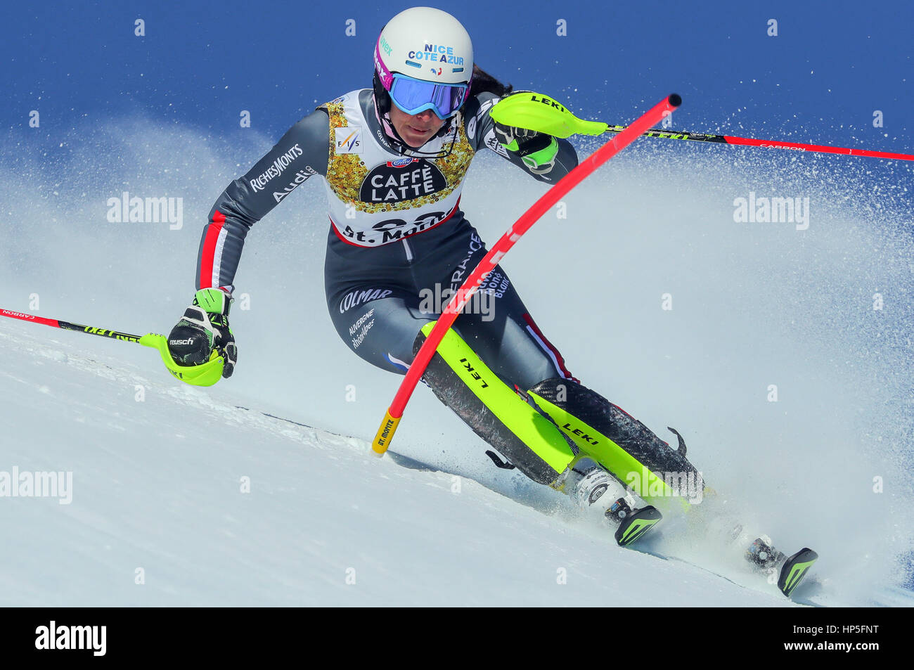 St. Moritz, Germany. 18th Feb, 2017. Nastasia Noens from France during ...