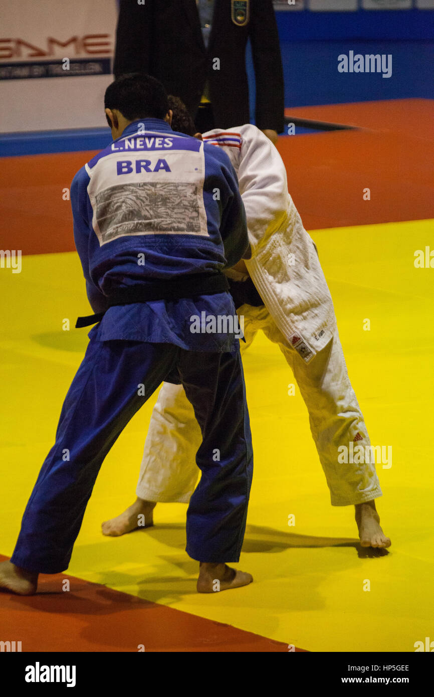 European championship men's 60kg, 66kg and 73kg judo category Stock