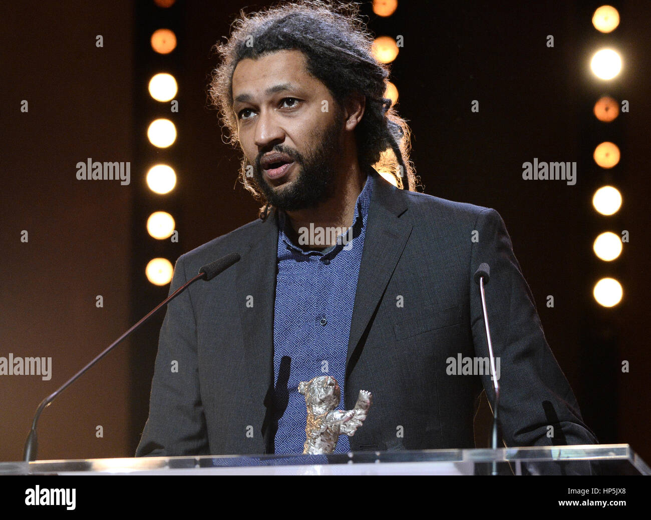 Berlin, Germany. 18th Feb, 2017. French director Alain Gomis ('Felicite