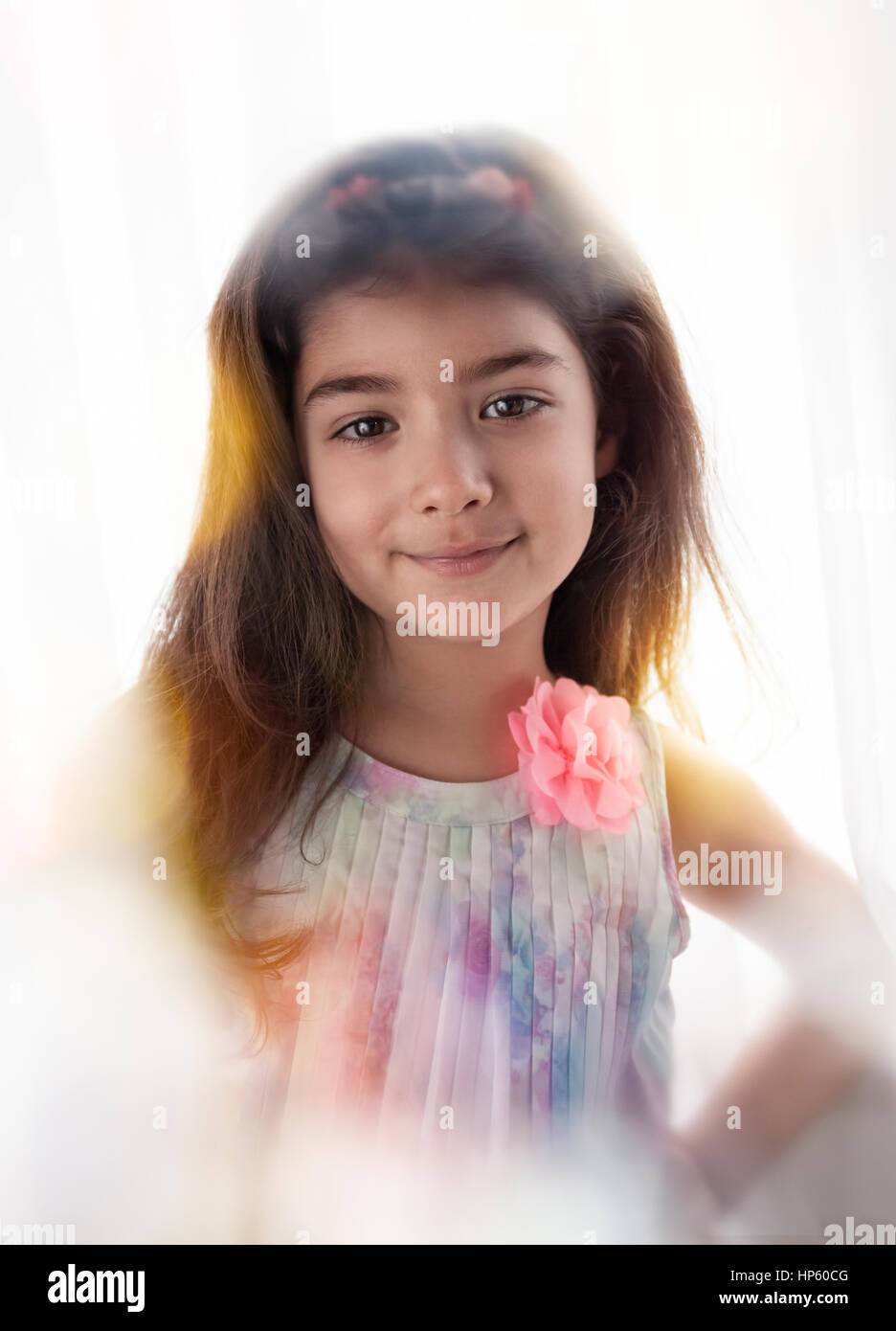 Dreamy portrait of a girl Stock Photo - Alamy