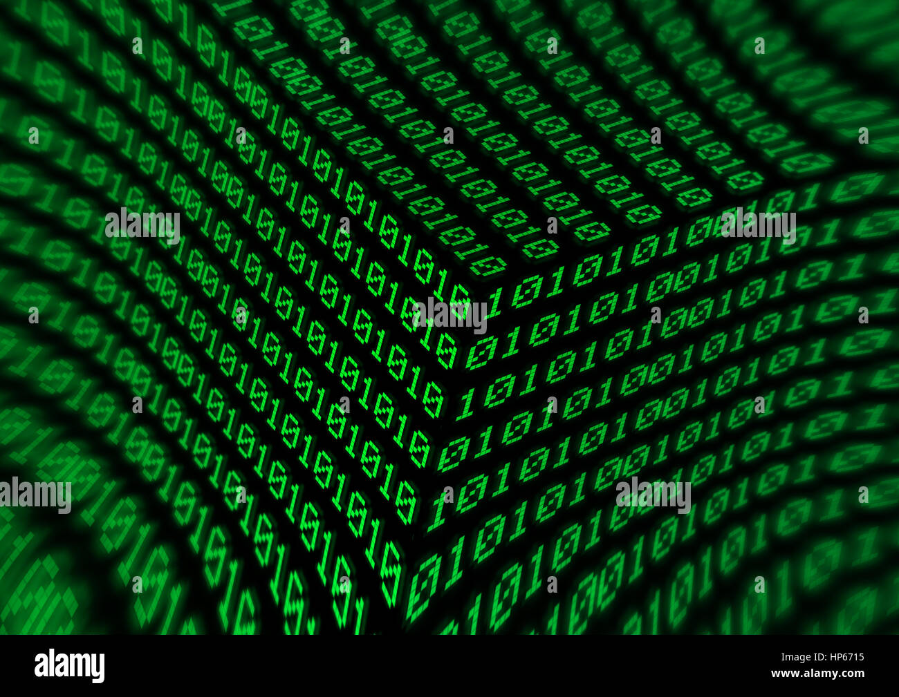 binary code background - digital ones and zeros Stock Photo