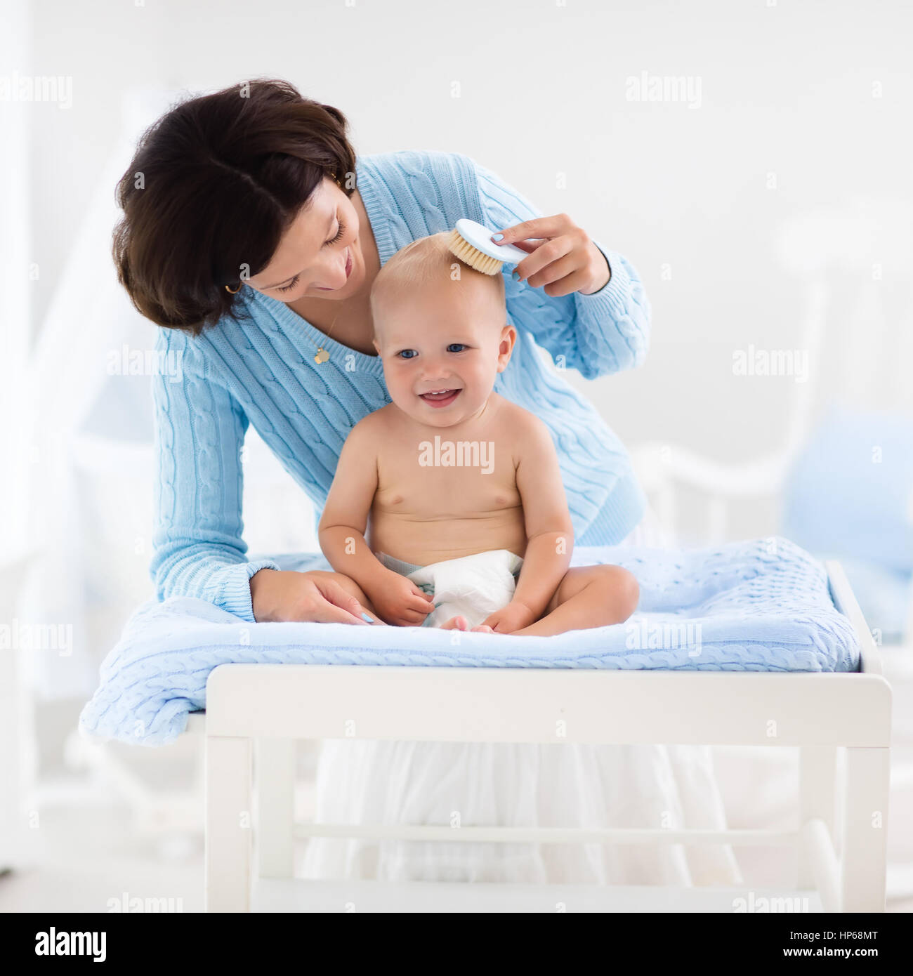 nursery with bed for mom
