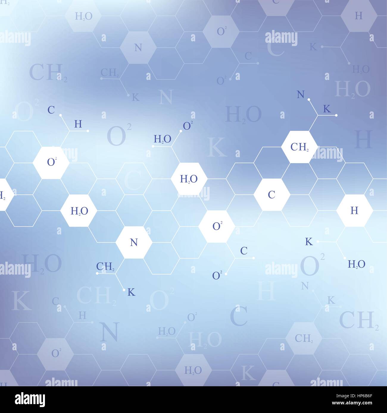 Scientific hexagonal chemistry pattern. Structure molecule DNA research ...