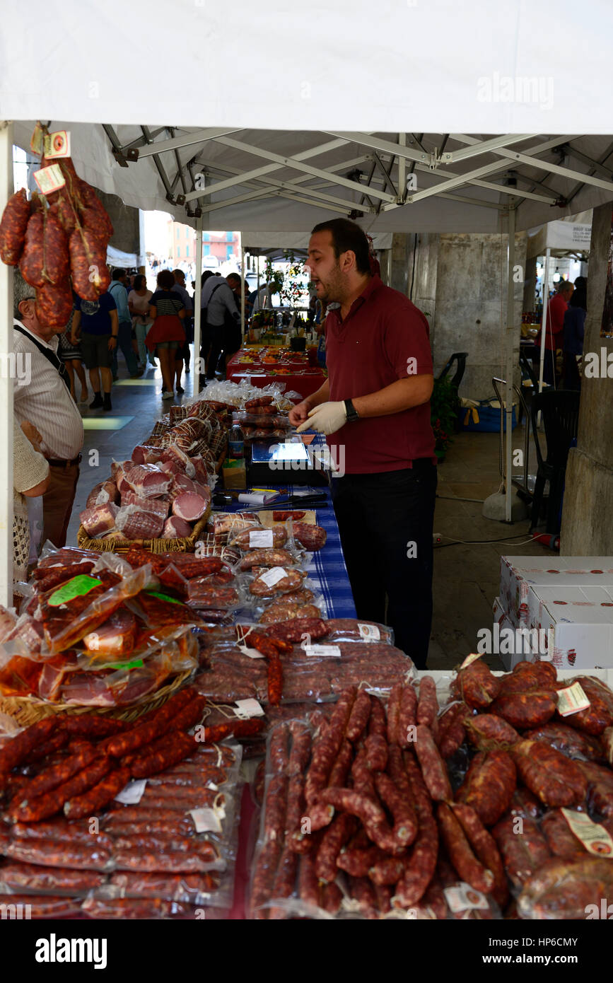 Soppressata, dry italian salami, pig meat, pork, meats, salami, ham