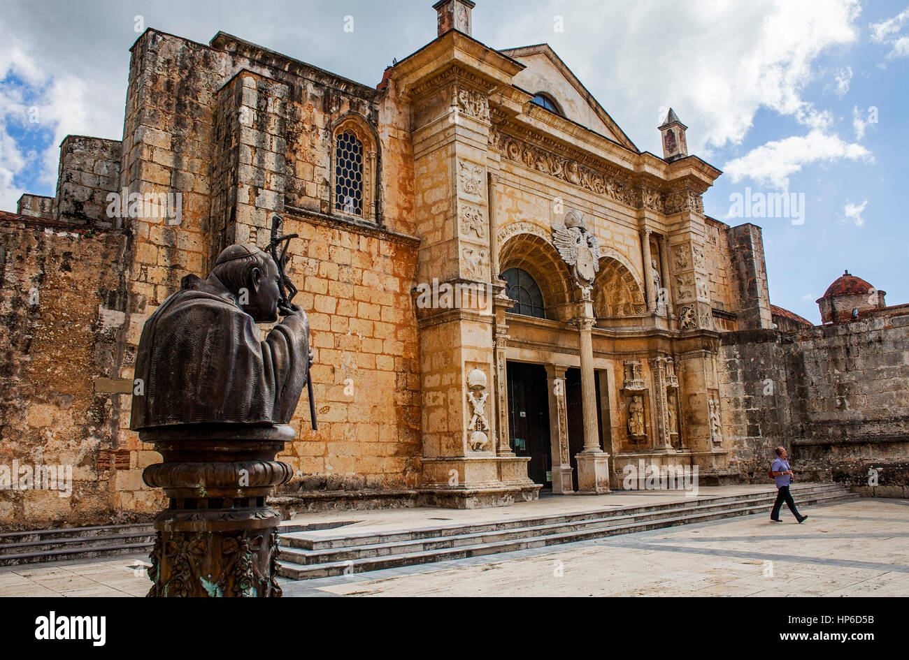 Cathedral of Santa Maria la Menor 1514, UNESCO World Heritage Site, Santo Domingo, Dominican Republic Stock Photo