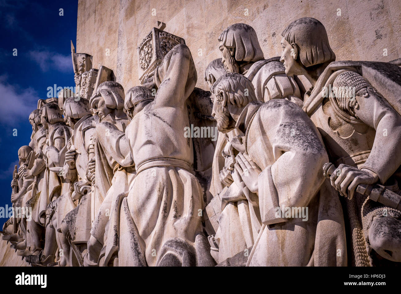 Sailor and explorer memorial in Lisbon, Portugal Stock Photo