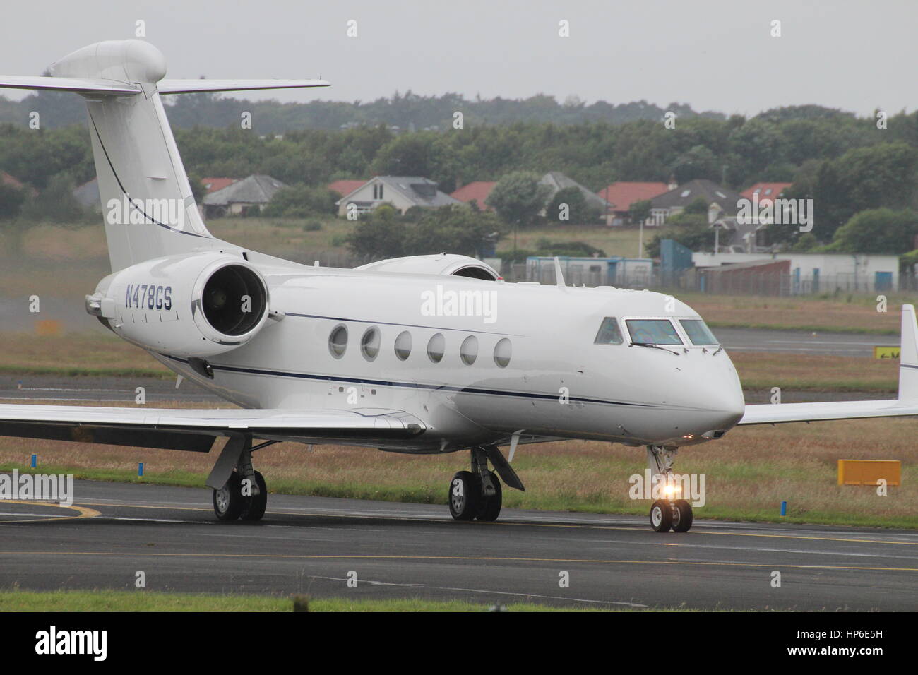 N478GS, a Gulfstream Aerospace G-IV, at Prestwick Airport in Ayrshire. It is thought that this aircraft was used in torture and rendition flights. Stock Photo