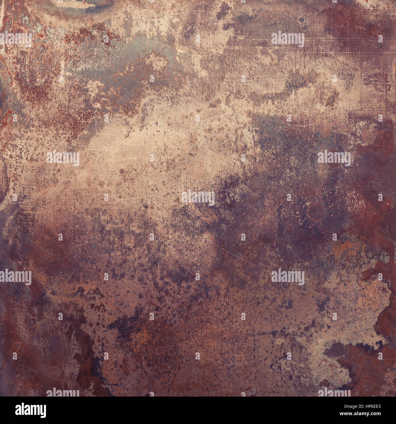 Aged copper plate texture, old worn metal background Stock Photo - Alamy