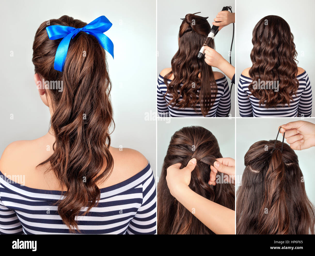 Simple Hairstyle Pony Tail On Curly Hair Tutorial Hairstyle For