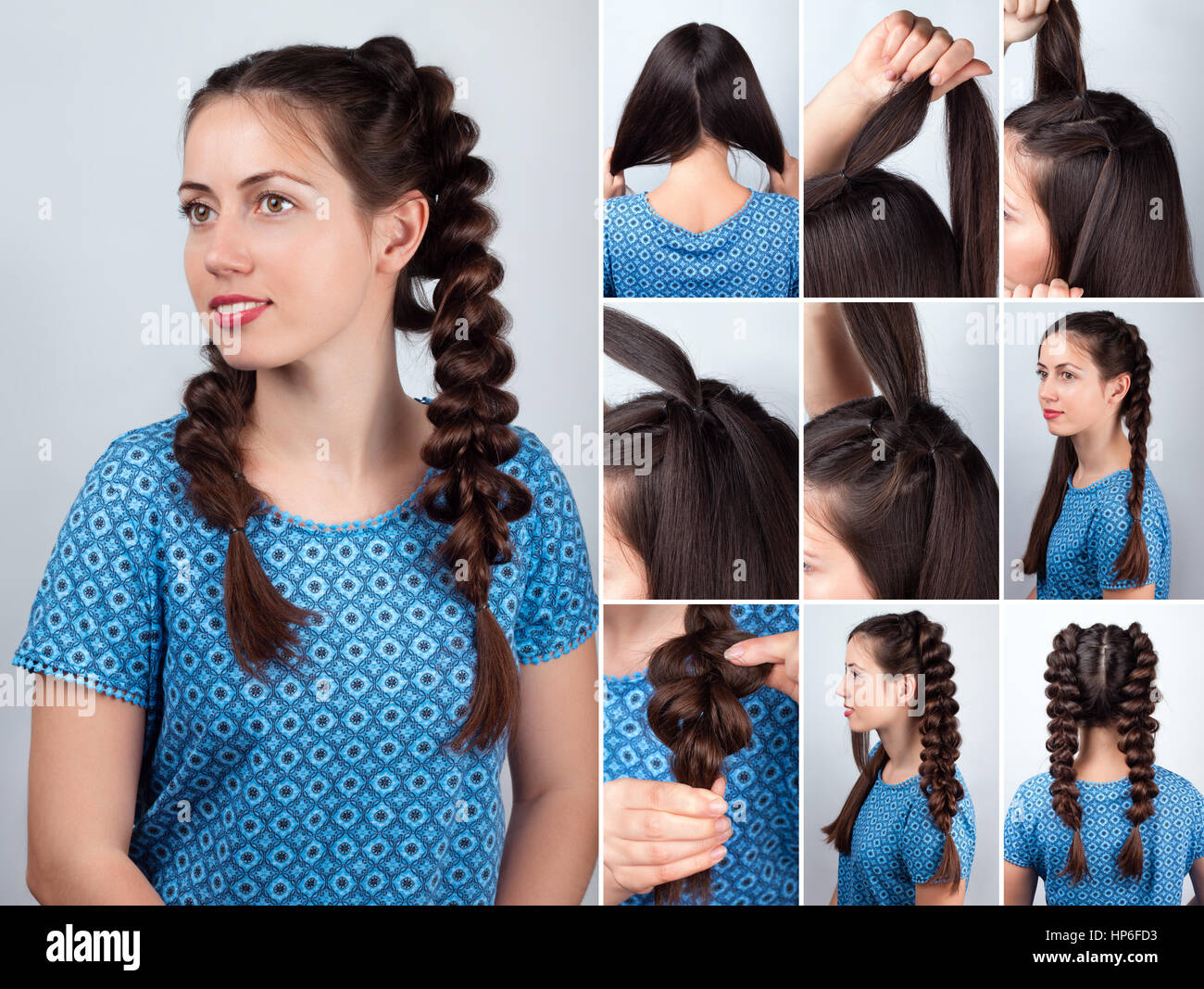 Two plaits hi-res stock photography and images - Alamy