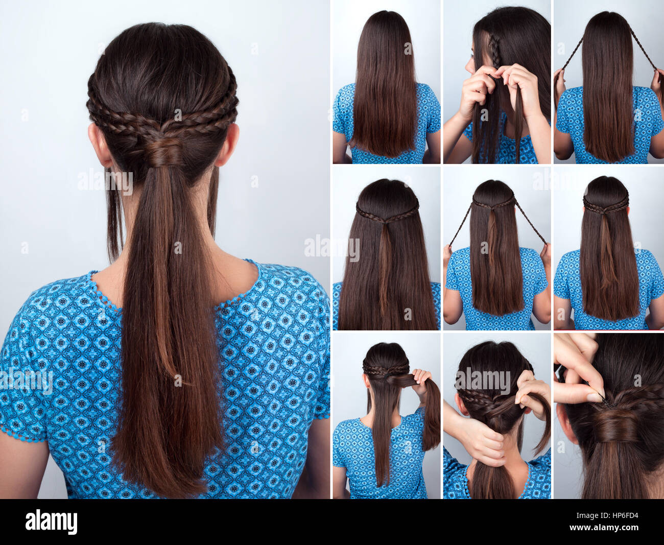 Braids hairstyle hi-res stock photography and images - Alamy