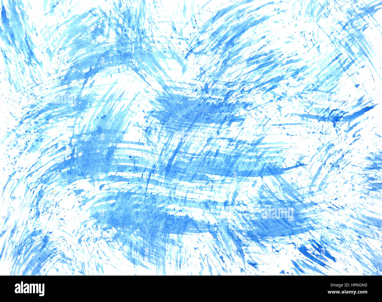 Texture with blue brush strokes - abstract background -- raster ...