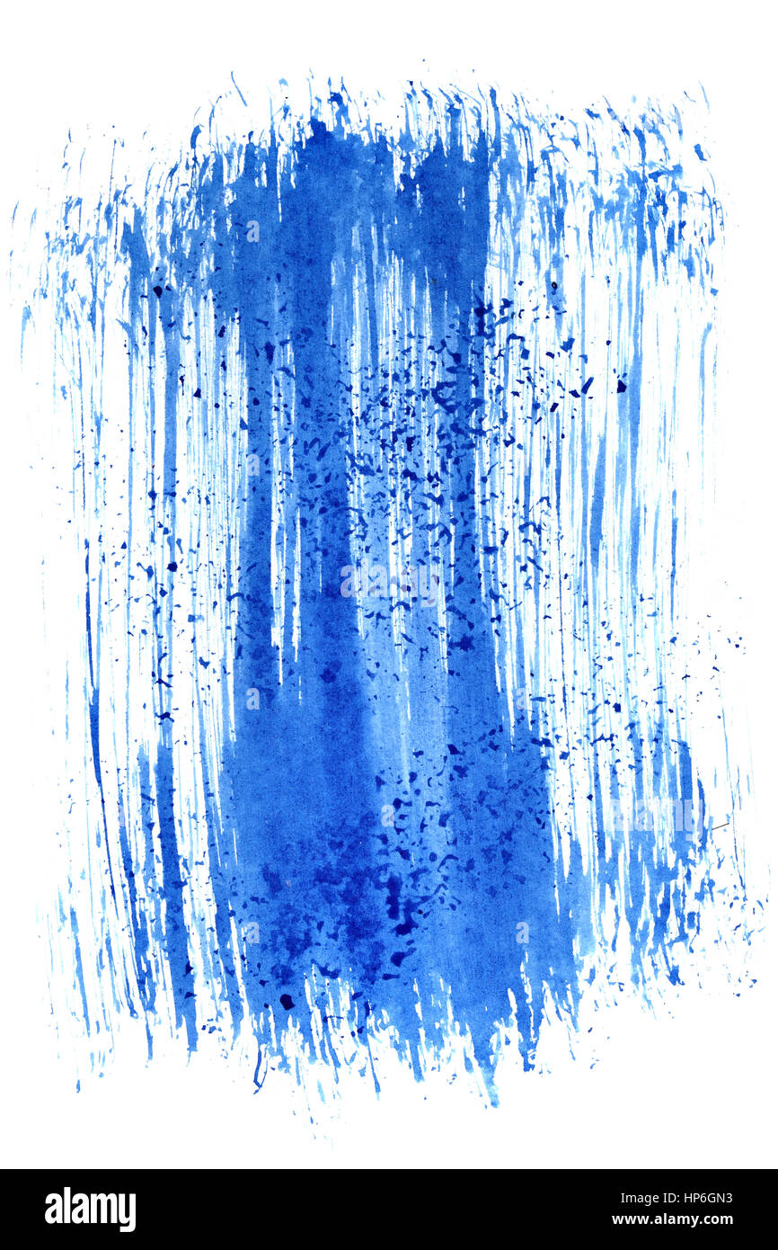 Blue brush stroke. Abstract background. Space for your own text. Raster ...