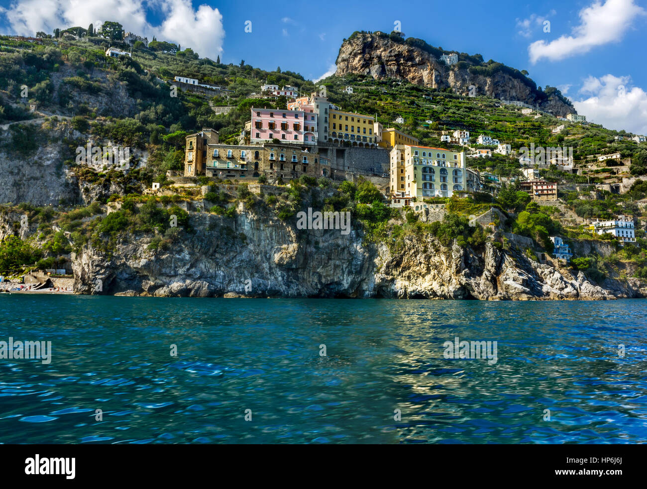 Views of the Amalfi Coast, Positano, Ravello, Maiori, Amalfi. region Campania, Italy. Stock Photo